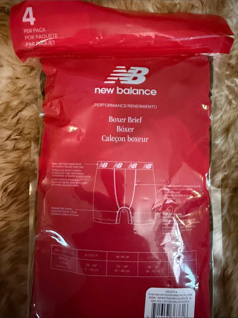 New Balance Men’s Black & Gray Boxer Briefs - Performance 4-Pack